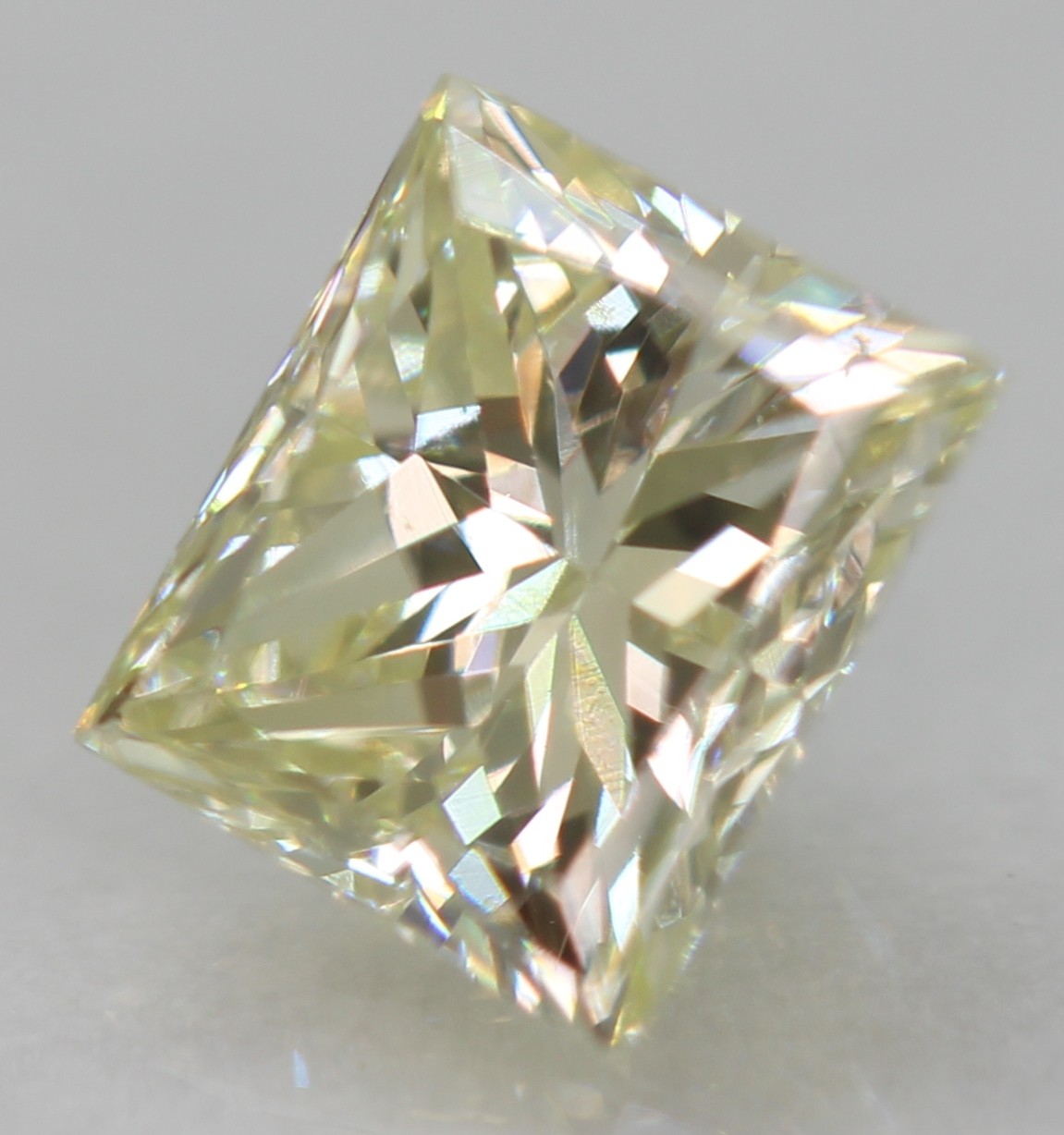 0.42 Carat J VVS2 Princess Natural Enhanced EARTH MINED Diamond 4.29X3.80m VIDEO