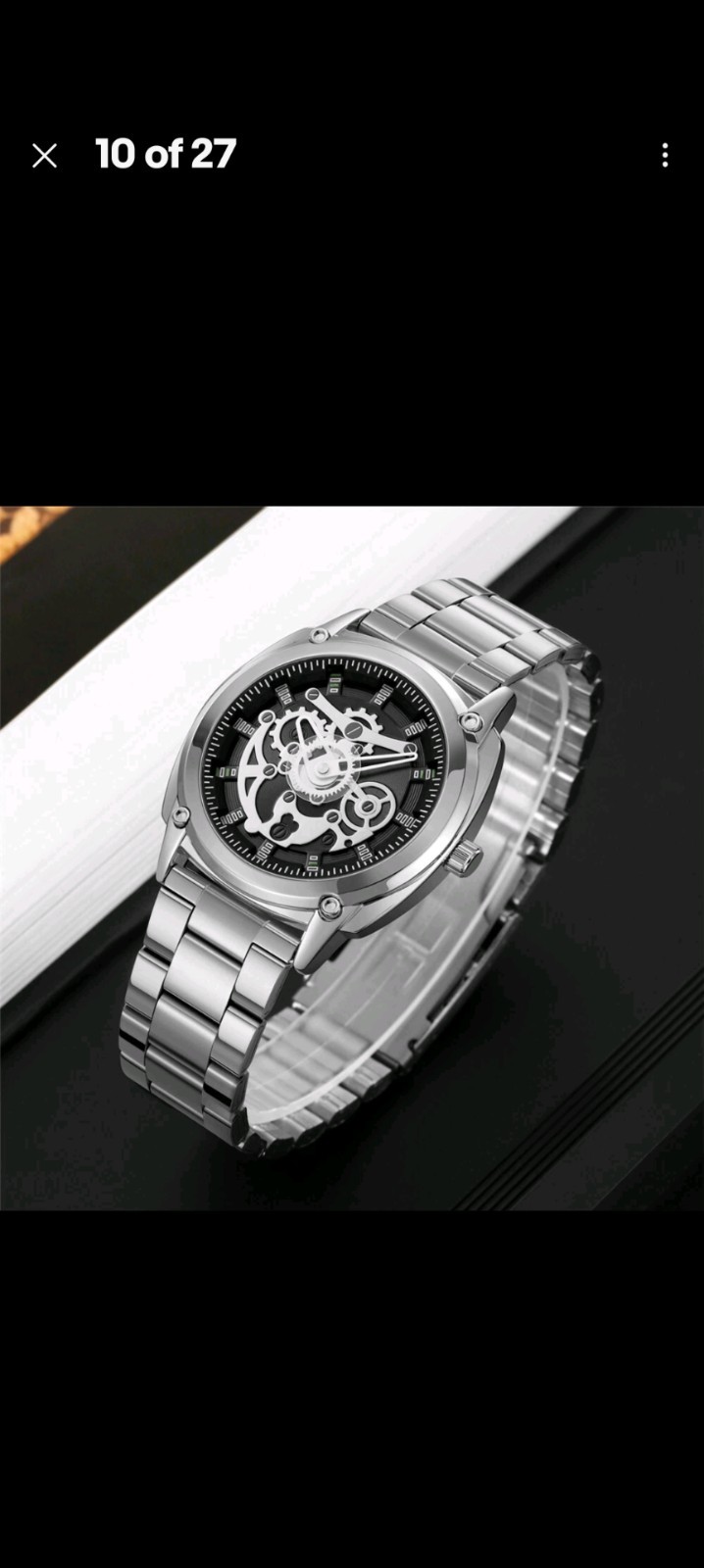 SKMEI Men Watch Full Steel Gold Wristwatch Casual Male Business Quartz Watches