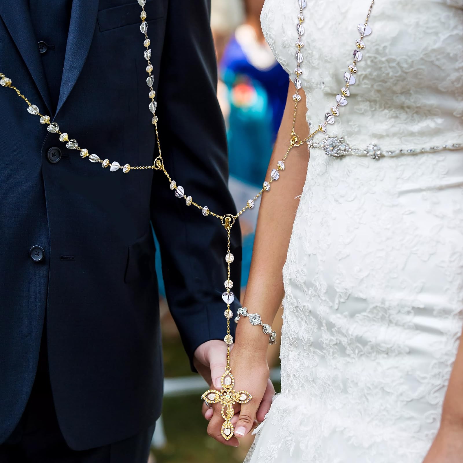 Heart Box Crystal Rosary Wedding Lasso Lazo Para Boda Catolica Los Novios