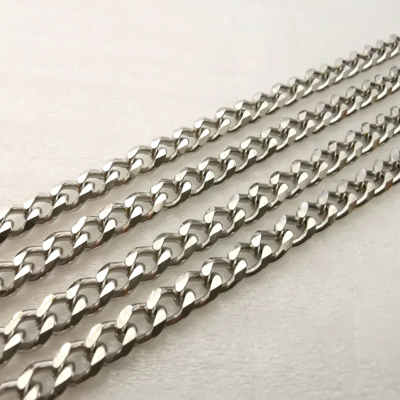 Silver Stainless Steel Necklace Curb Link Chain For Mens Cool Jewelry 8mm 24”
