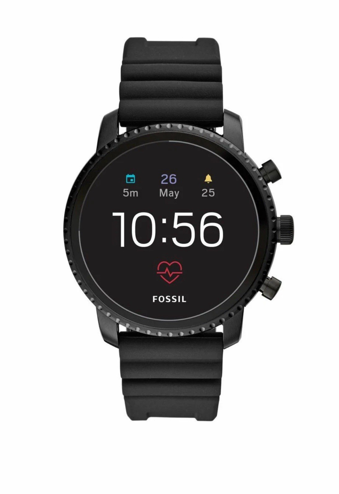 Fossil Gen 4 Smartwatch Q Explorist Black Silicone Sealed!! SMARTWATCH!! FOSSIL