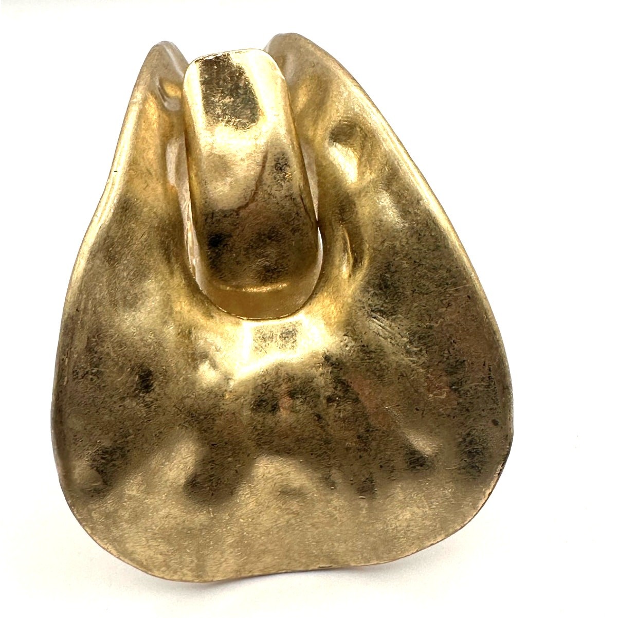 Oversized Statement Hinged Bracelet Gold tone Jewelry Modern Big Contemporary