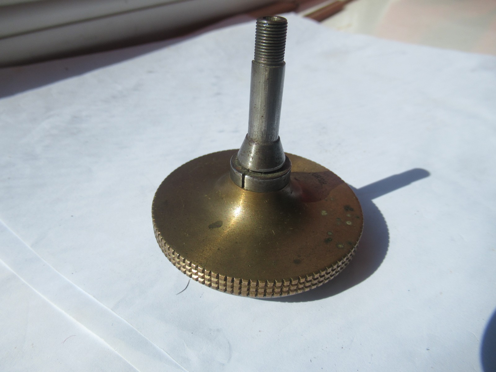 Watchmakers Lathe Parts 8mm bezal or ring chuckf lorch signed good useable chuck