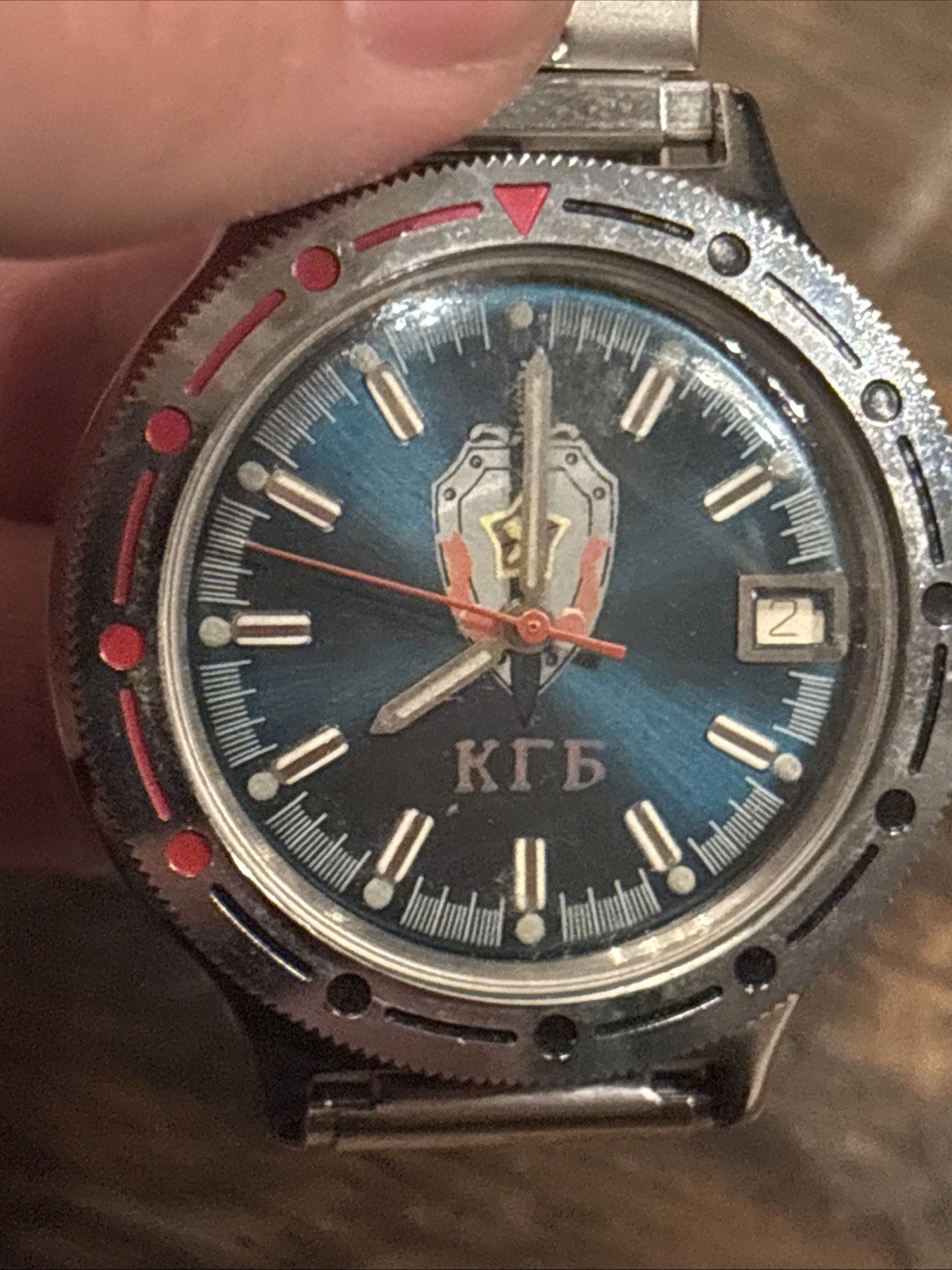 VINTAGE MEN’S WRIST WATCH VOSTOK КГБ KGB military TYPE AUTOMATIC 2416B Amphibian