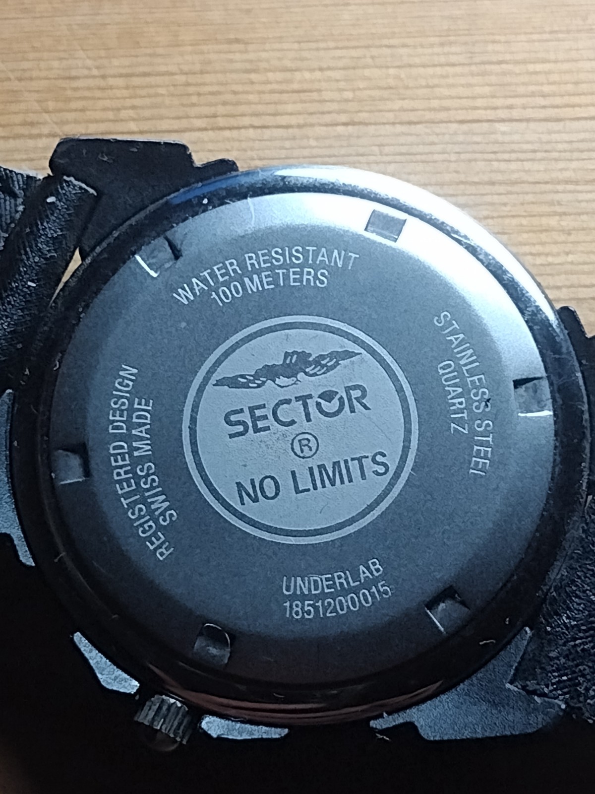 NEW VINTAGE! Sector UNDERLAB 1851200015 watch chronograph LEATHER 100M WARRANTY