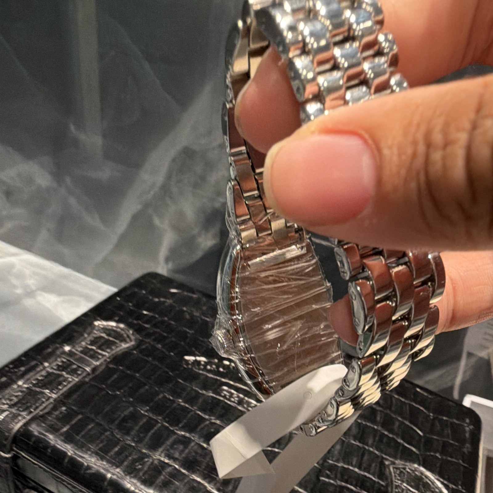 Franck Muller Tonneau Curvex Unisex Quartz 25mm Silver Dial Steel Box