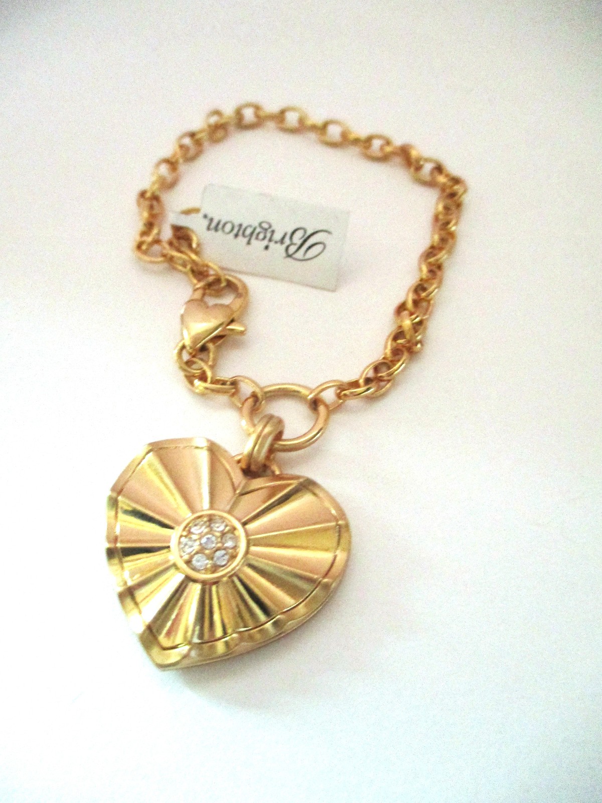 Brighton “ESPRIT HEART” Gold Necklace-Earring-Bracelet Set (MSR$214) NWT/Pouch