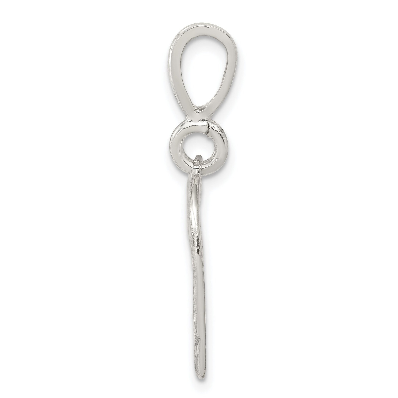 Sterling Silver Sweet 16 Heart Charm & 18″ Chain Jewerly 31.3mm x 19.2mm