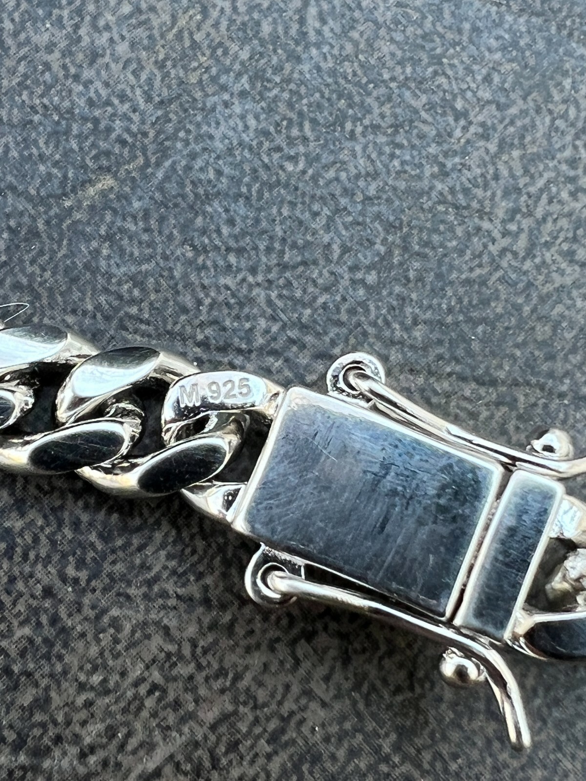 Real Miami Cuban Chain Necklace 925 Silver MOISSANITE Iced Clasp Passes Tester