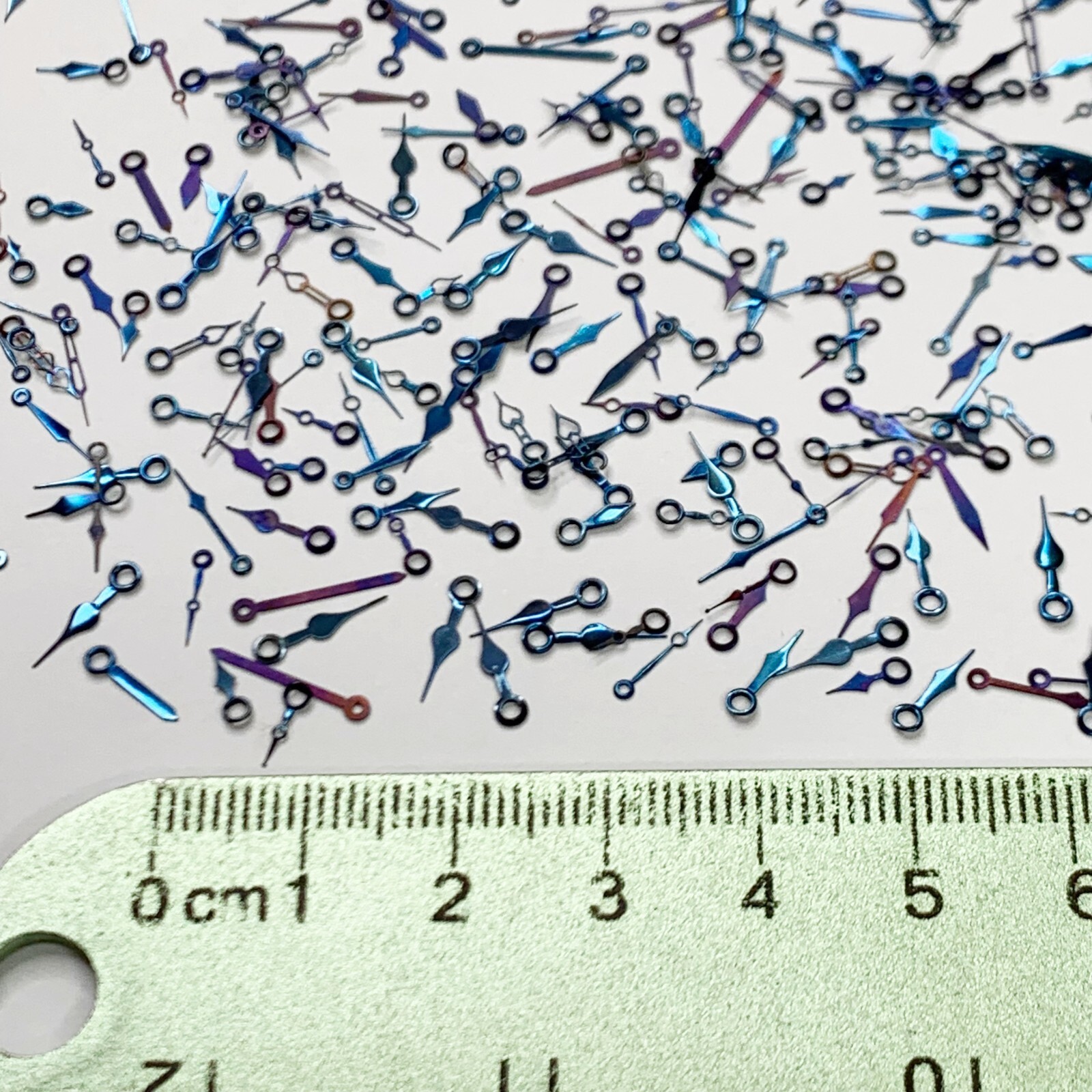 20 Waltham Wrist Watch Hands Blue 3/0 6/0 10L Repair Watchmakers Lot Parts Spade