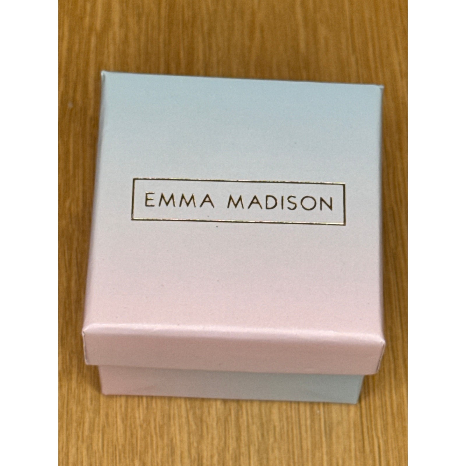 Emma Madison Sterling Silver 18K Gold Plated Heart Stud Earrings Crystal Accent