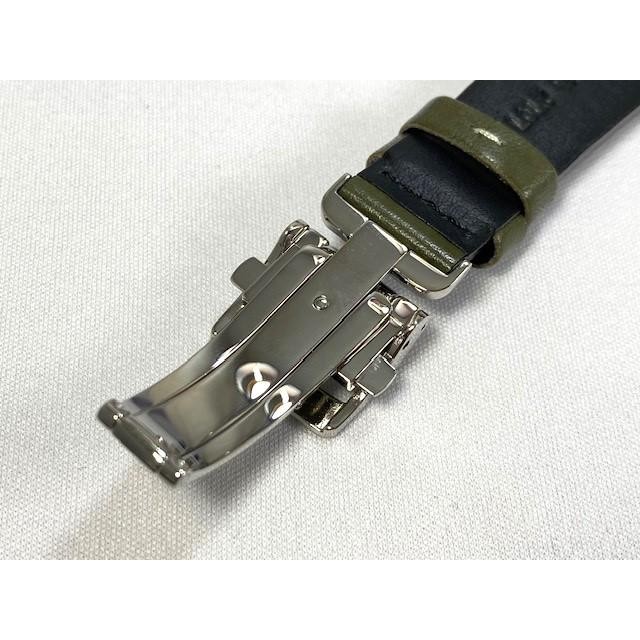Seiko Presage L0LY011J0 Original Calfskin Leather Strap Buckle Green 20mm New