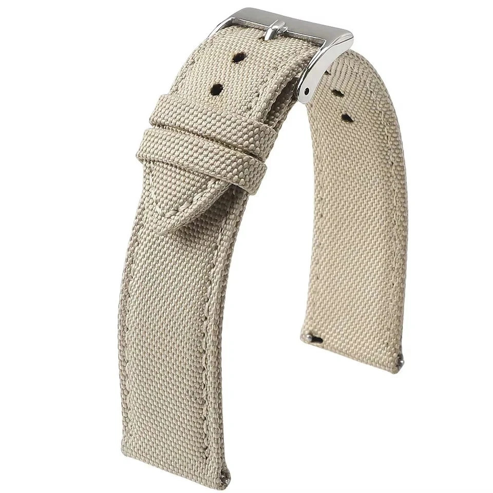 18mm 19mm 20mm 21mm 22mm 24mm Waterproof Sailcloth Watch Strap Two-Sided Nylon
