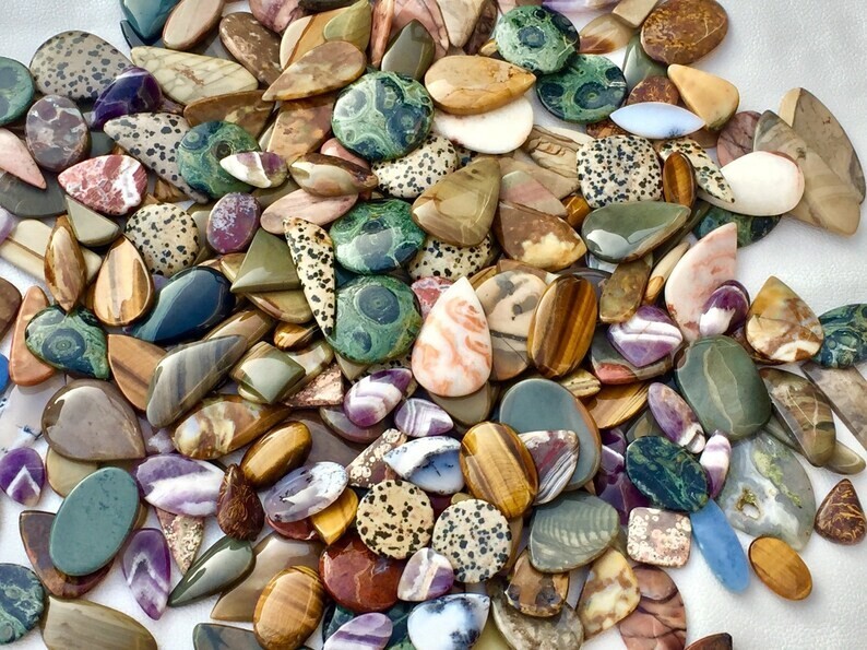 500cts Natural Free Size Wholesale Lot Mix Stone Loose Cabochon Gemstone