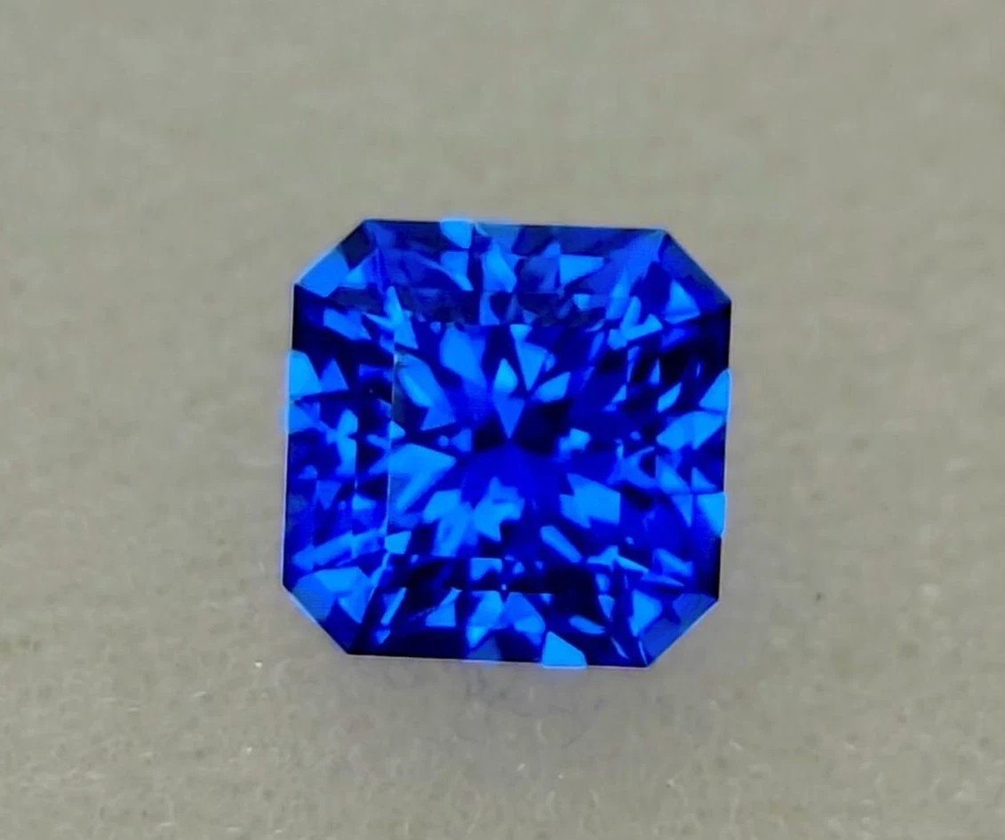 9.70 Ct Natural Ceylon Blue Sapphire Asscher Shape Loose Gemstone AAA Certified