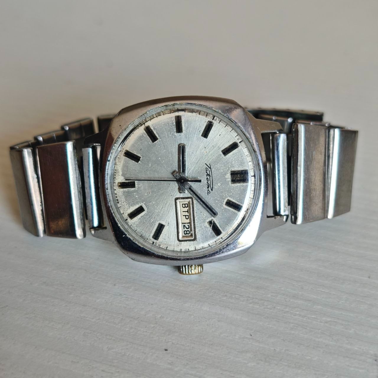 Vintage Soviet Raketa Automatic Watch Cal. 2627.H 29 Jewels Day-Date USSR