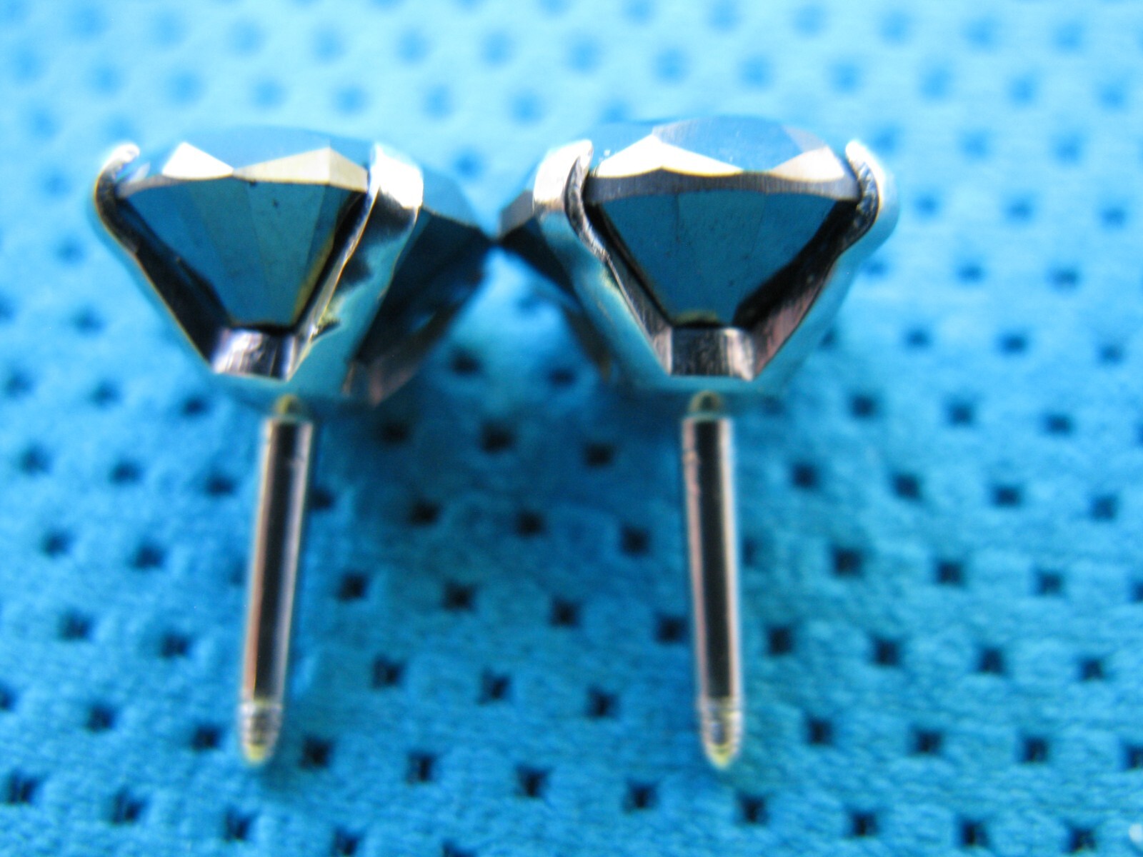 4.10ctw SCREW BACK 100% REAL BLACK DIAMOND EARRINGS,CERTIFICATE,FREE DIA TESTER