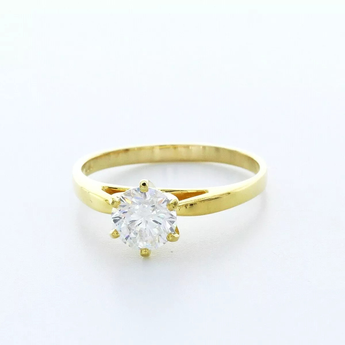Solitaire Engagement Ring 14K Gold Classic 1.83 CT Round Lab-Grown Diamond D VS2