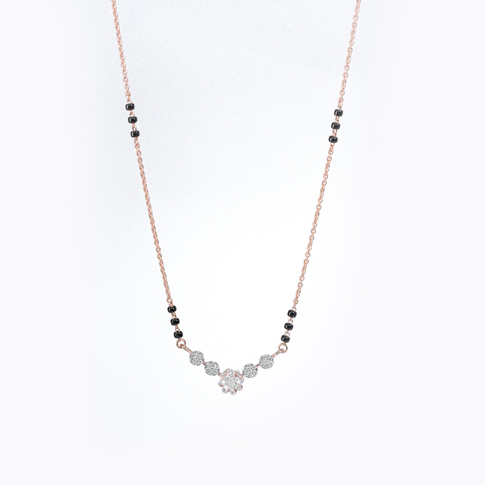 18 KARAT MANGALSUTRA NECKLACE | NATURAL DIAMOND IGI CERTIFIED | WOMAN
