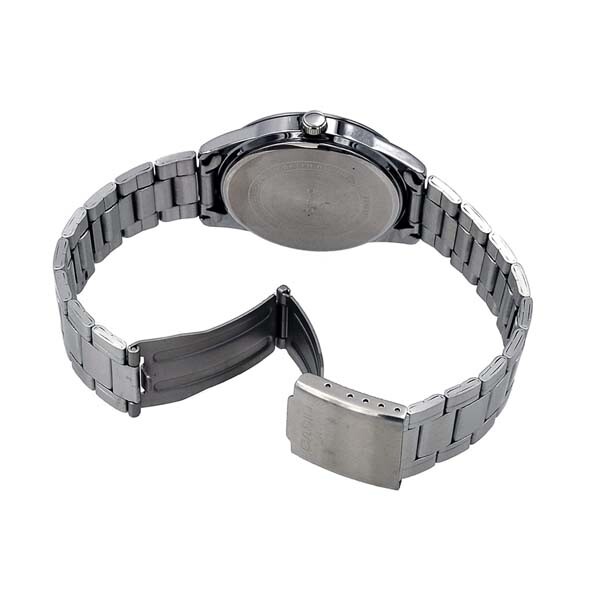 Casio MTP-V005D-1B4 Men’s Standard Stainless Steel Black Dial Analog Watch