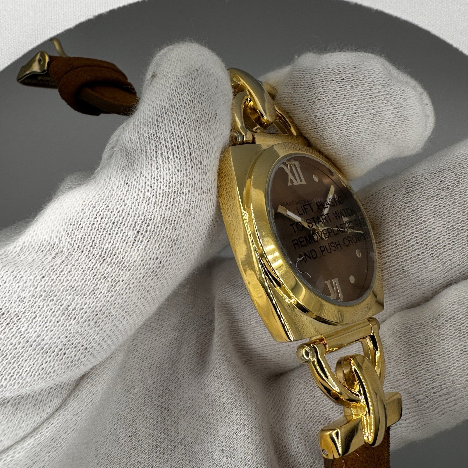 Isaac Mizrahi Live Watch Leather Band