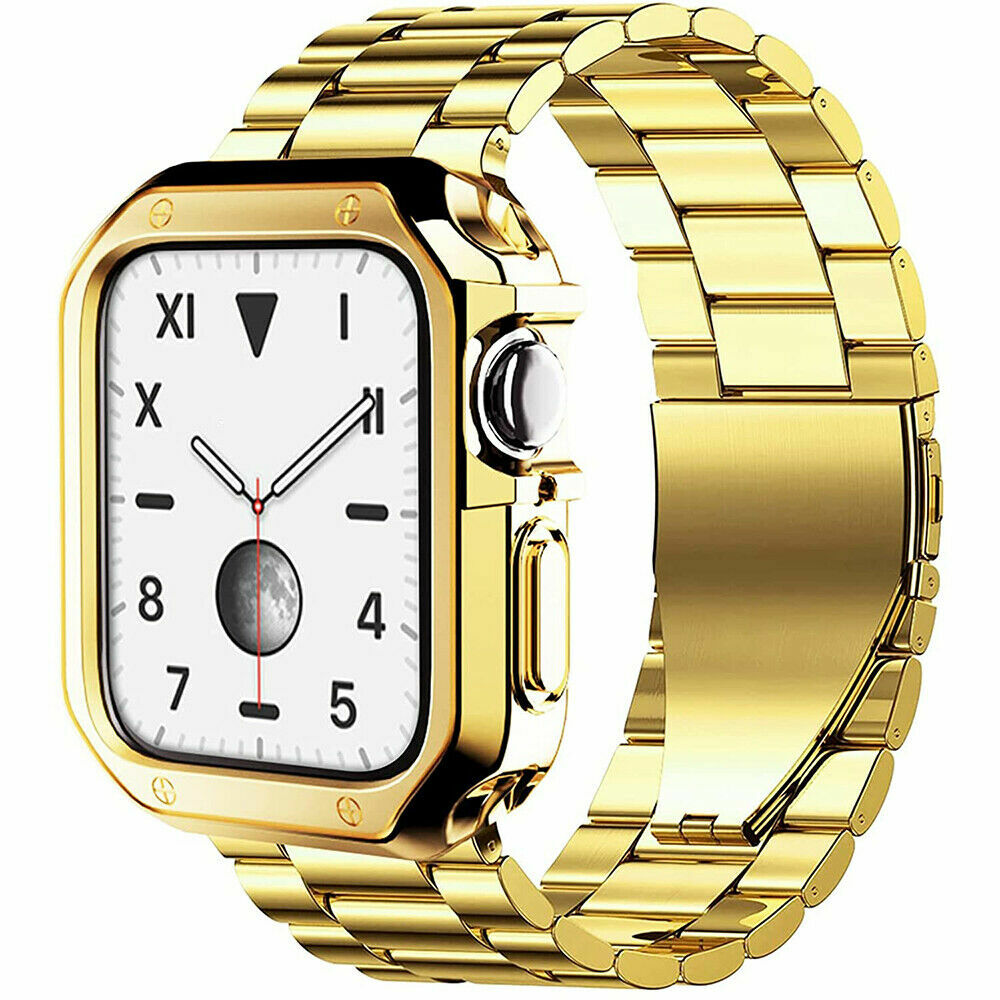 Stainless Steel iWatch Band Strap +TPU Case For Apple Watch Series 9 8 7 6 SE 49