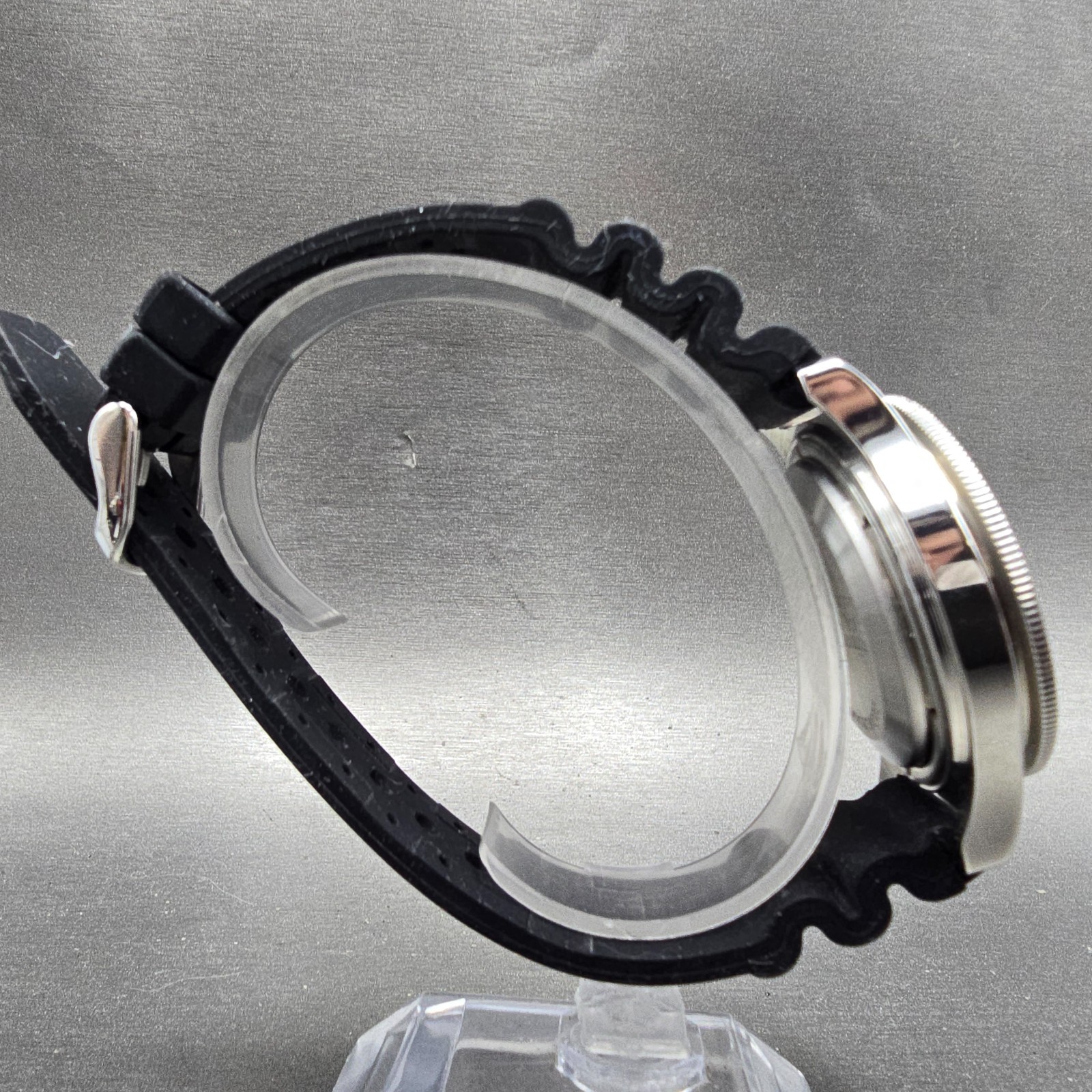 Vostok Amphibia Watch Men 40mm White Dial Silver Tone Automatic 120813 Runs