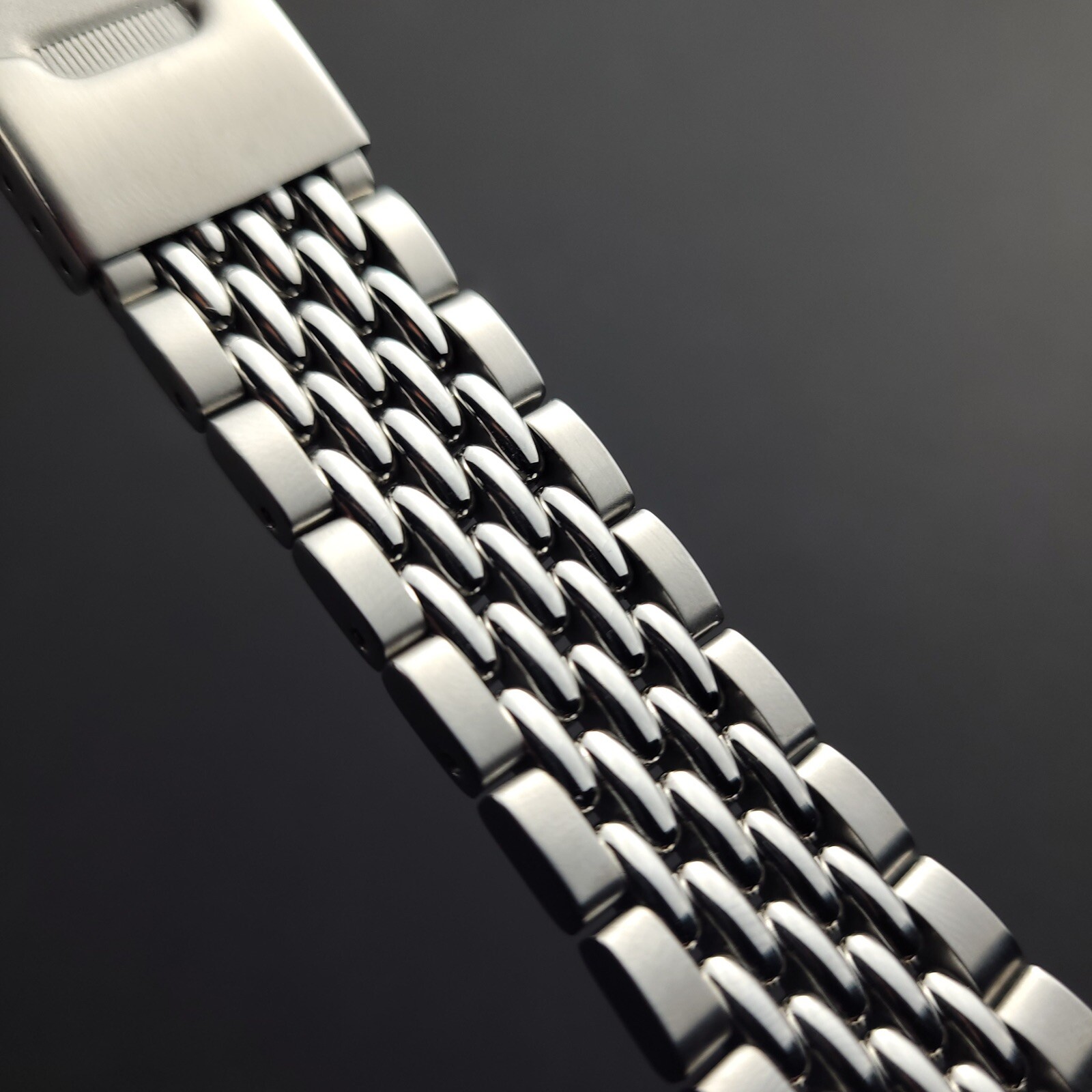 Iconic Beads of Rice Watch Bracelet | Machined Steel Band in 18mm 20mm 22mm