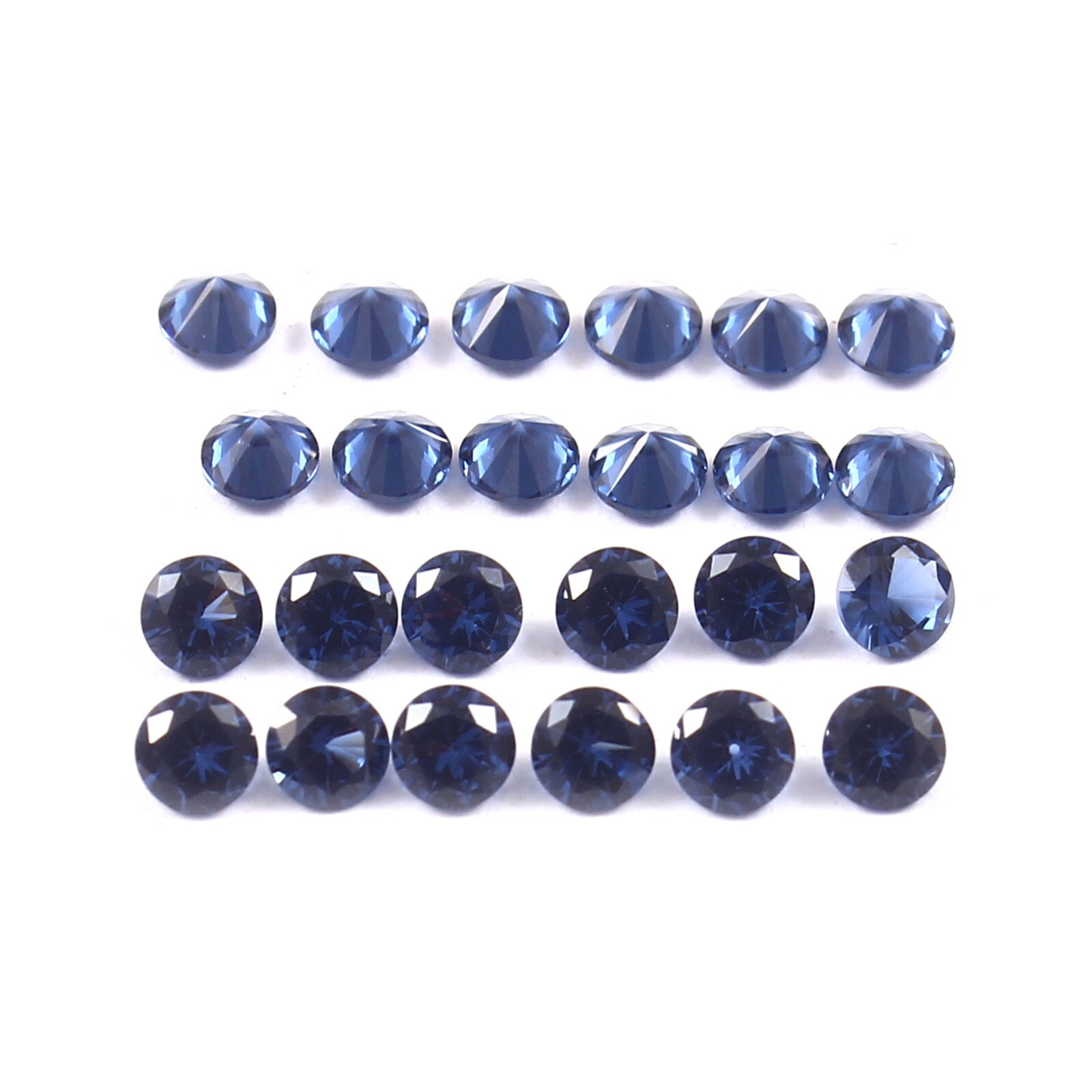 AAA 2.50 MM Natural Ceylon Blue Spinel Round Cut Loose Gemstone Lot – 10 Piecs