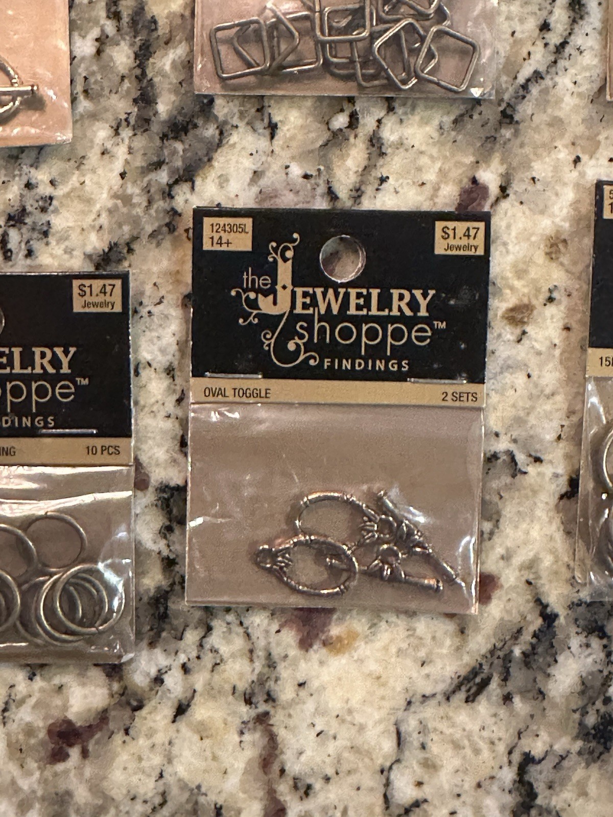 The Jewelry Shoppe Jewelry Makings Lot of 6 Packages Toggle Clasp Jump Ring Oval