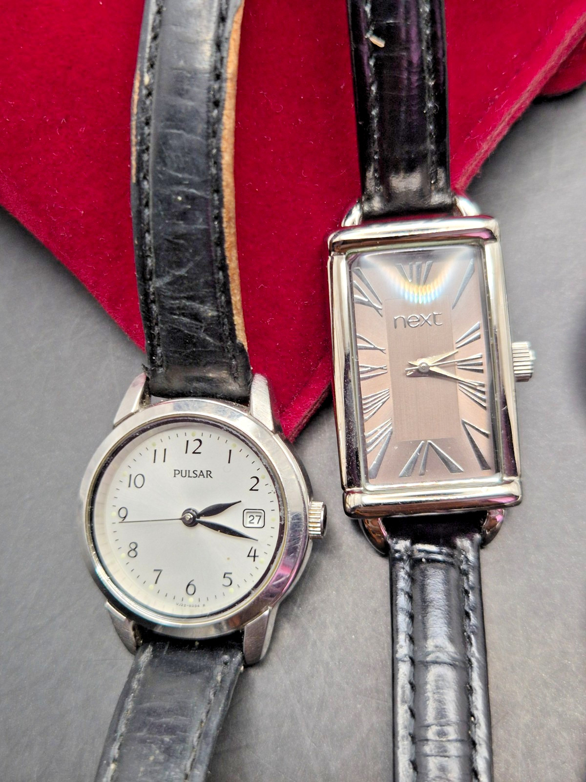 Job Lot Bundle 5x Vintage & Later Women’s Silver Tone Two Strap Watches-WORKING