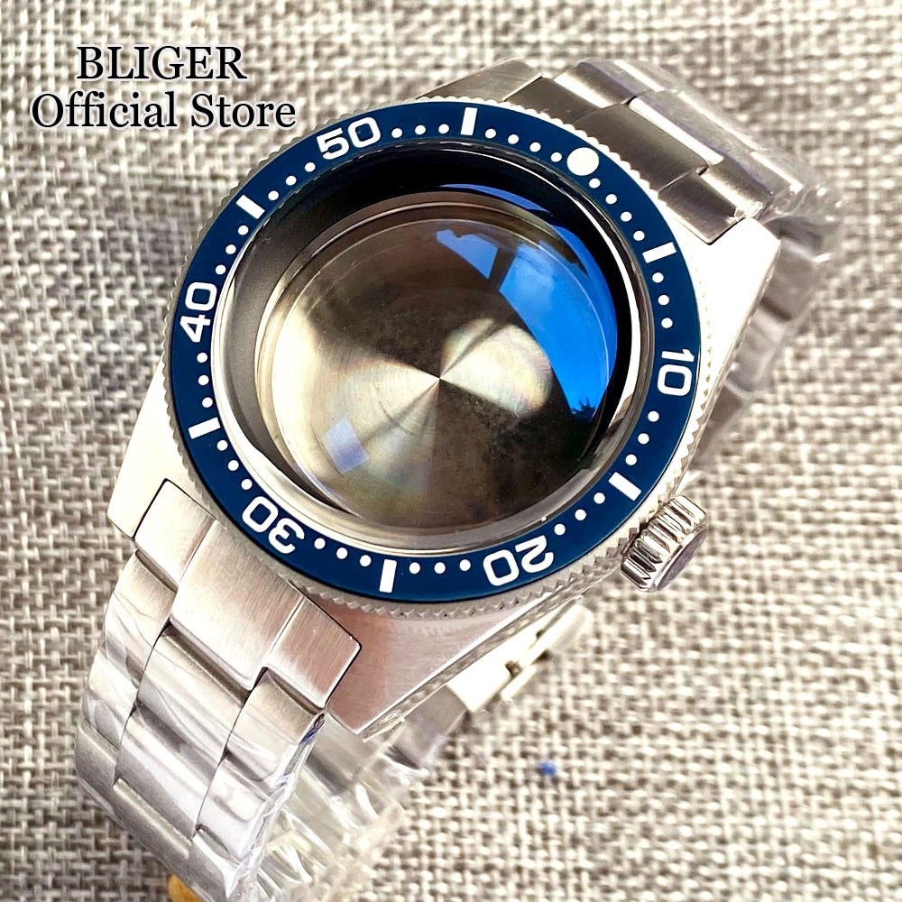 62MAS Case Fit NH35 PT5000 Automatic Diver Watch Case 300M Waterproof ARSapphire