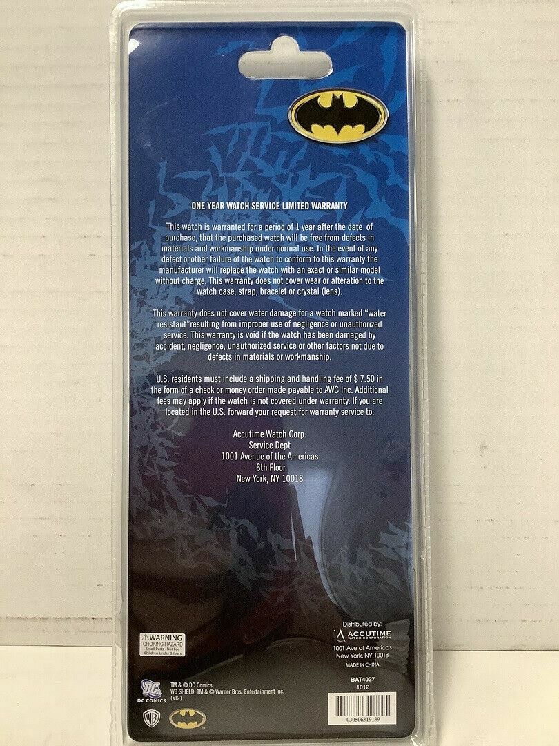 NEW Accutime DC Comics BATMAN Children’s Projection Watch Projects 10 Pictures