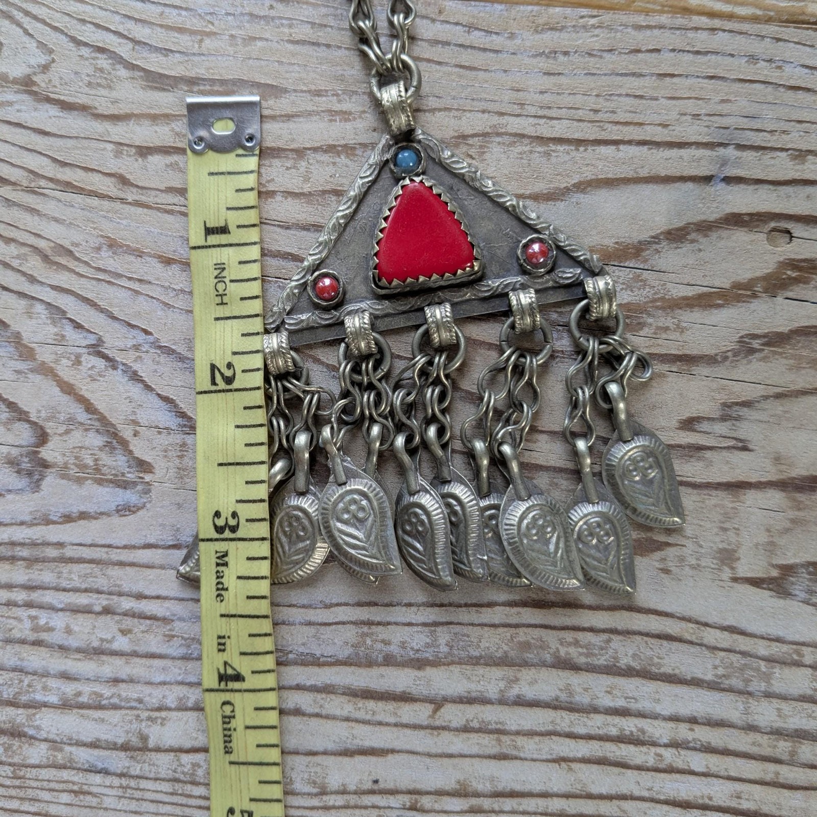 Afghan Tribal Kuchi Necklace Jingling Talismanic Dangles 22″ (20896)