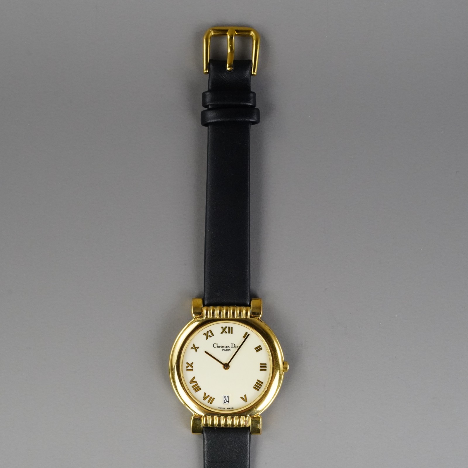 Christian Dior Vintage Unisex Watch 45.125 Gold 32mm New Battery New Band