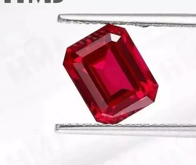 120 CT 10 Pieces Red Ruby Burma Natural Emerald Cut Untreated Loose Gemstone Lot