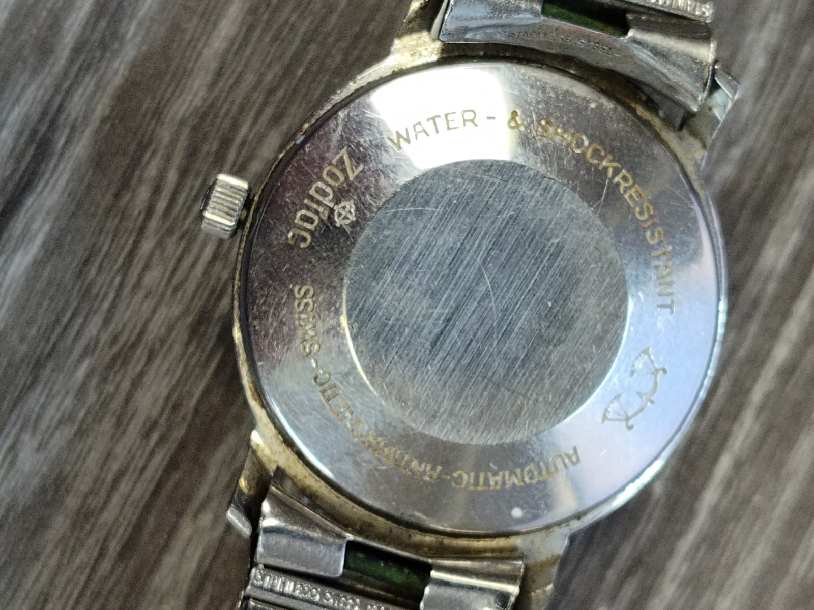 Zodiac Men’s Automatic Watch Vintage with Beautiful Blue Dial Working Condition