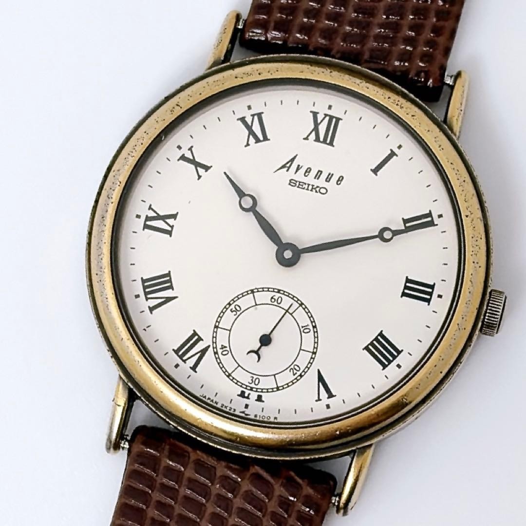 [New Battery/Strap] Seiko Avenue Small Seconds Roman Numeral Dial, 1999