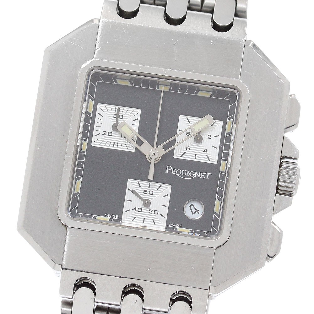 Pequignet Moorea Square 1315443 Chronograph black Dial Quartz Men’s Watch_962768