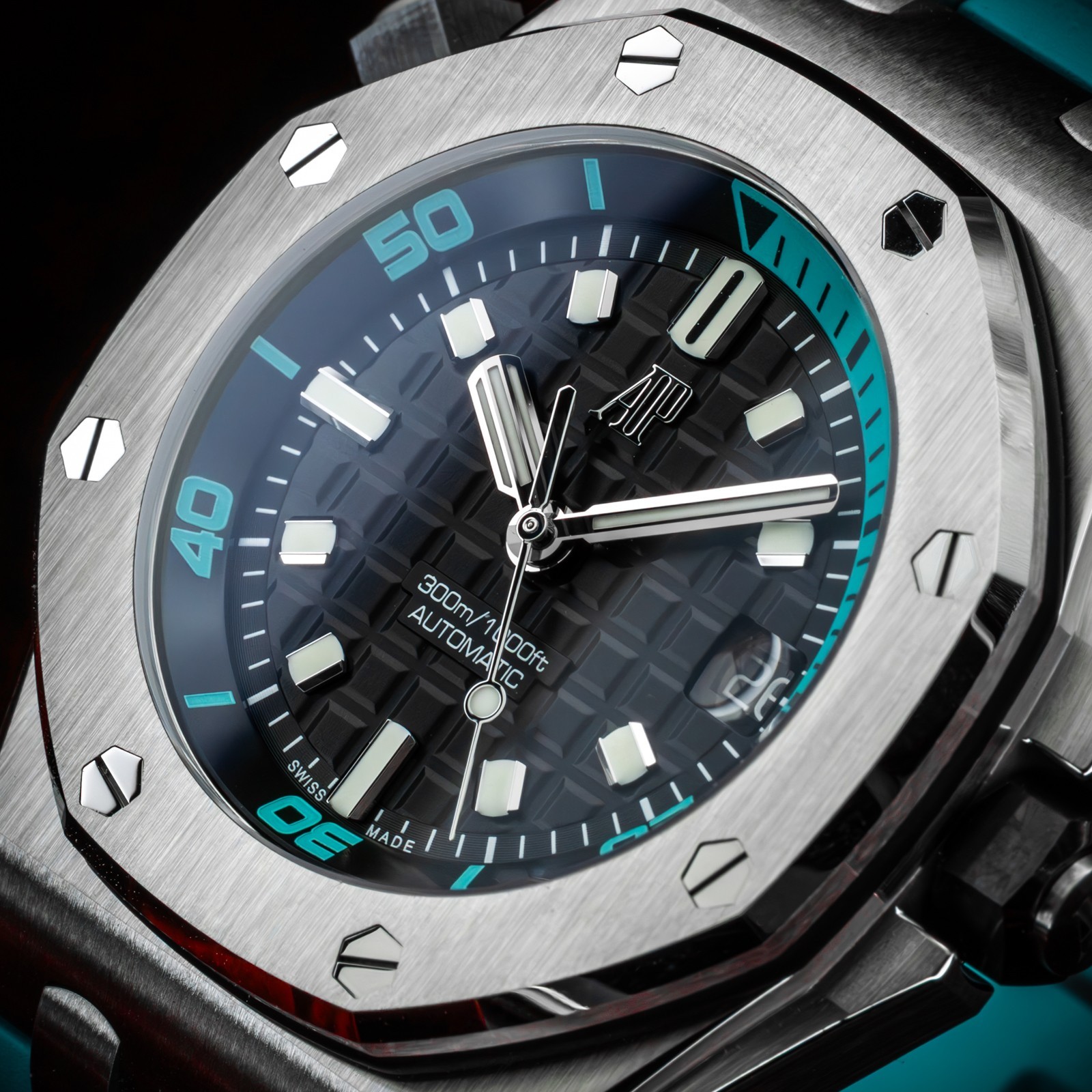 Audemars Piguet Royal Oak Offshore Diver Turquoise 42mm 15720ST.OO.A355CA.01