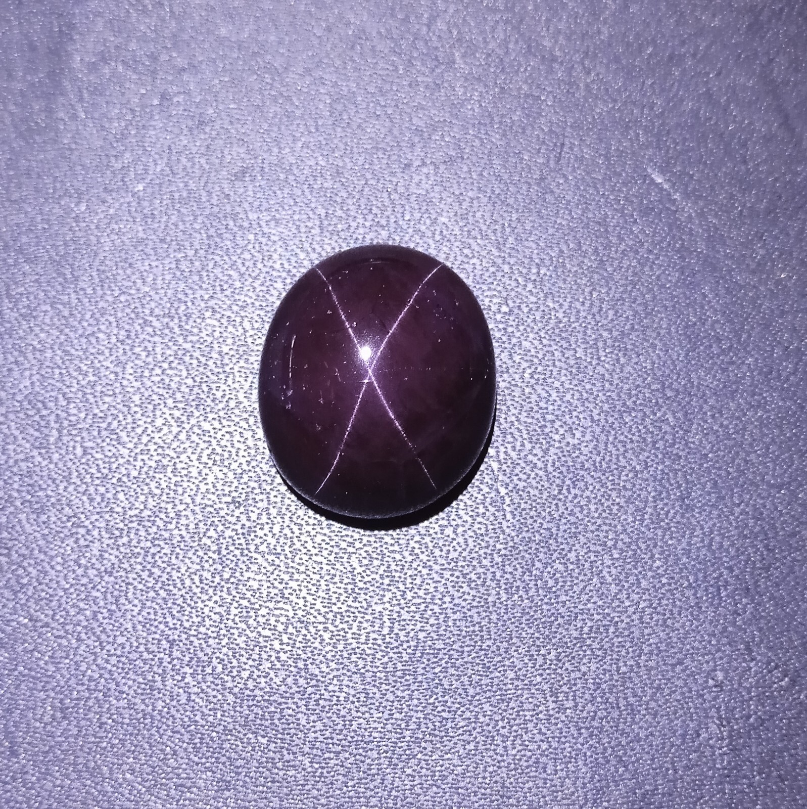 39 Carat Natural 4-Ray Star Purple Red Color Garnet Star Oval Cabochon Gemstone