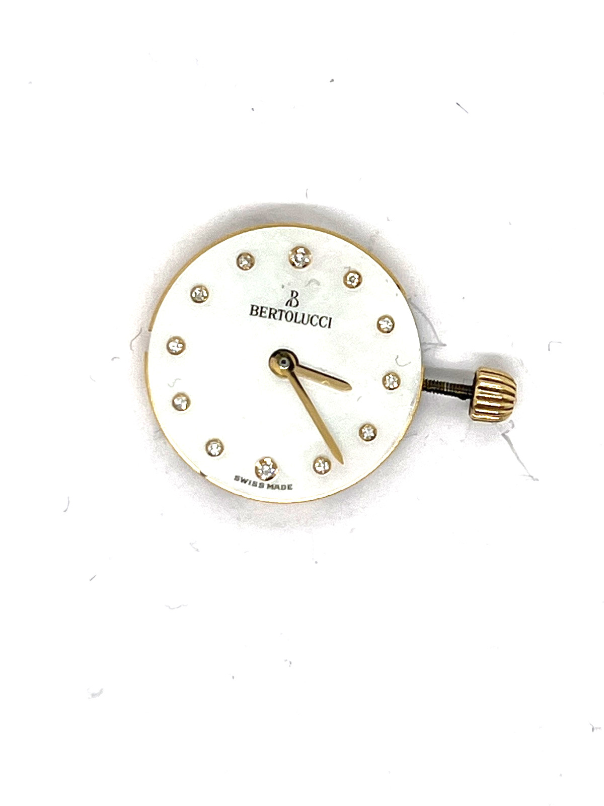 Bertolucci Quartz Diamond Watch Movement  Working Condition 17.0mm
