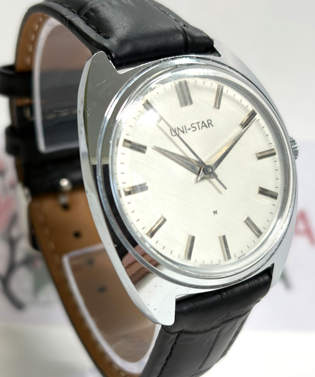 Vintage SEIKO UNI-STAR 6640-8010 Hand Winding Silver Dial JDM Men’s Watch Works