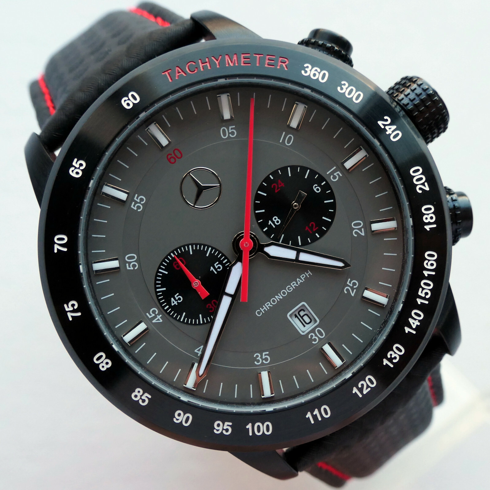 Mercedes Benz Motorsport AMG DTM Racing Car Accessory Sport Chronograph Watch