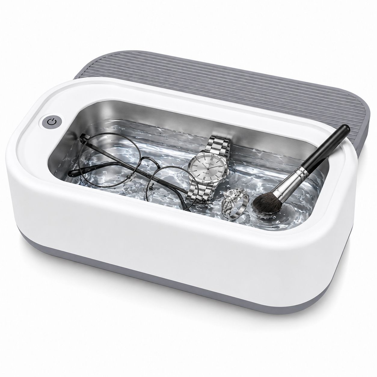 Portable Ultrasonic Jewelry Cleaner Machine for Rings Glasses Watches Eyeglasses