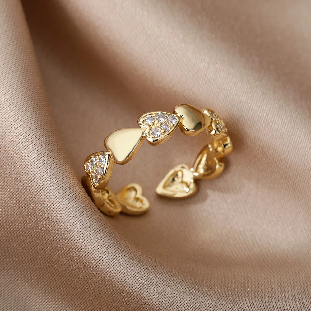 Adjustable Animal Ring Stainless Steel Cubic Zirconia Open Wedding Women Jewelry
