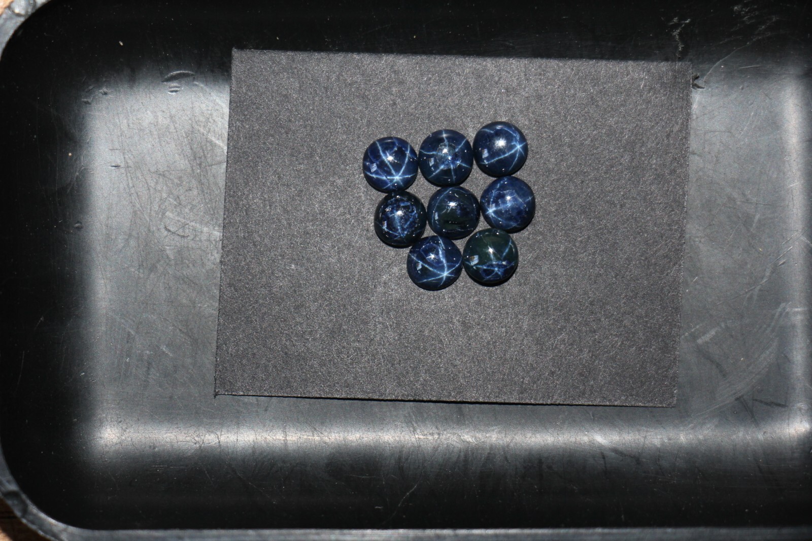 Blue Star Sapphire (Diffused) 6mm Round Cabochon Loose Gemstone(s)