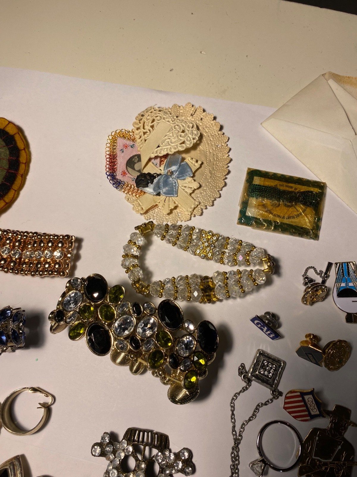 T93 Lot of Costume Jewelry & Etc. Earrings Bracelets Etc.