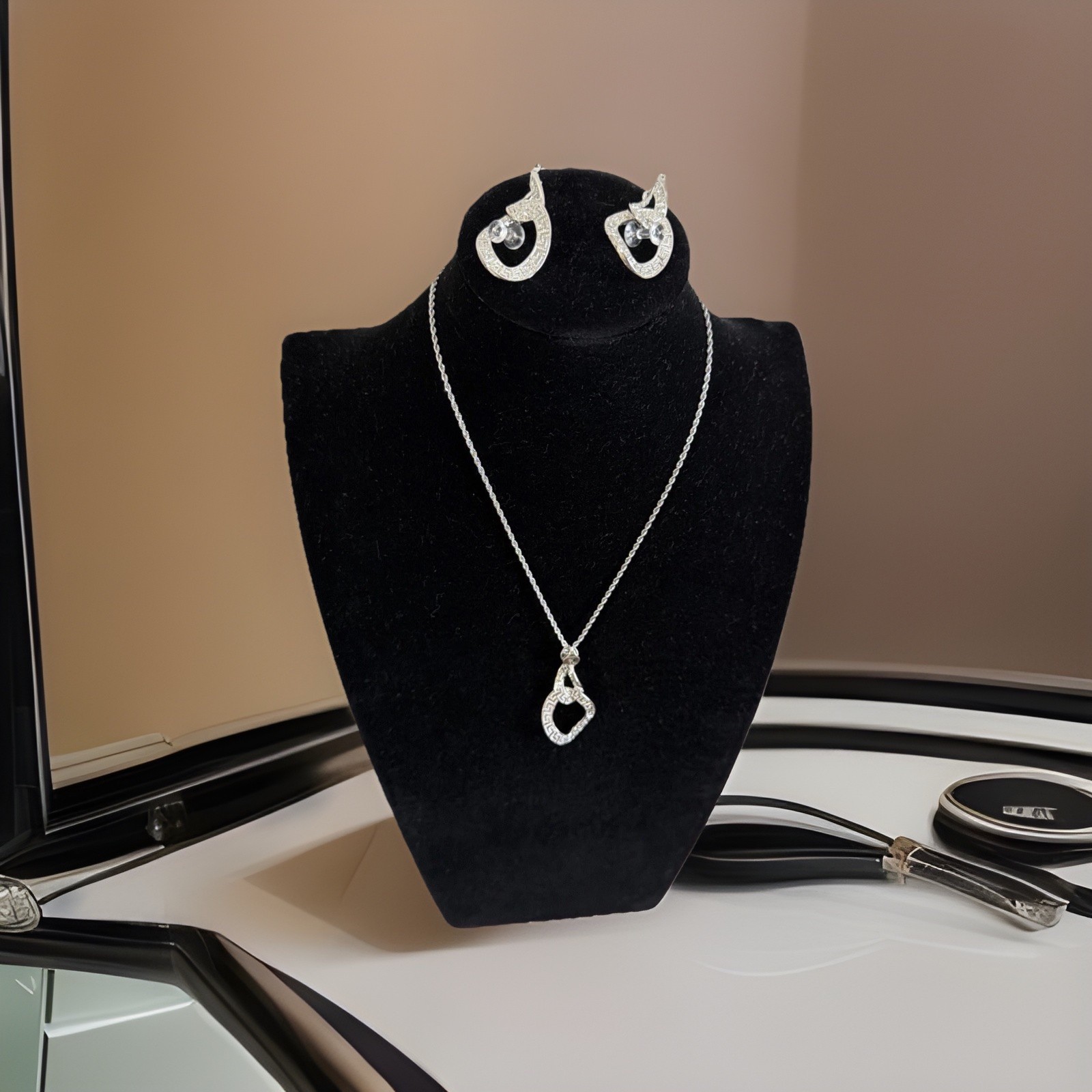 Silver Plated High Quality Jewelry 2 PC Set