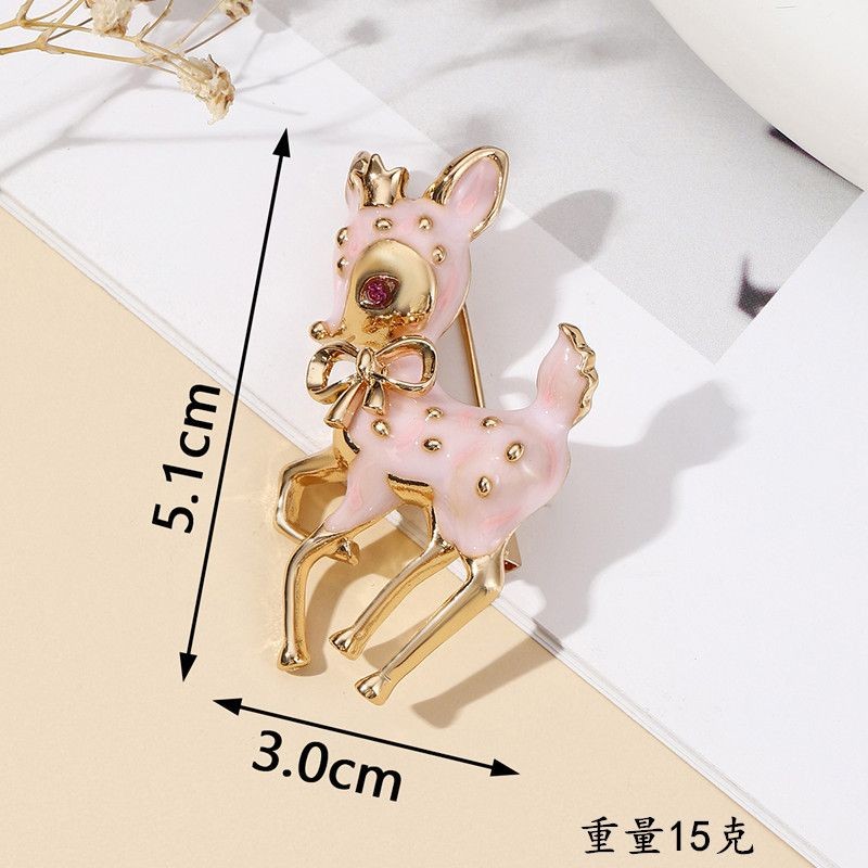 Pink Bow Brooch Women’s Coat Pin Fashion Accessory